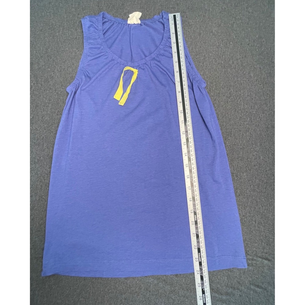 Mini Boden Girls Blue Cotton Modal Tank Top Ribbon Detail Size 13-14Y 31375 - Picture 5 of 6